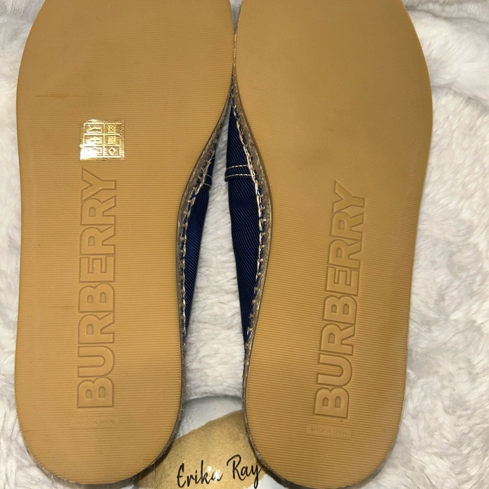 Burberry Blue‎ Monogram Espadrilles - Picture 7 of 9